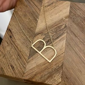 Anthropologie Monogram Necklace
